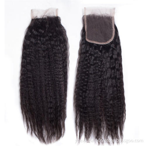 10A Grade 2019 New Year Hot Selling Cheap Wholesale Virgin No Chemical Mongolian Kinky Straight Hair with 4x4 Lace Closure